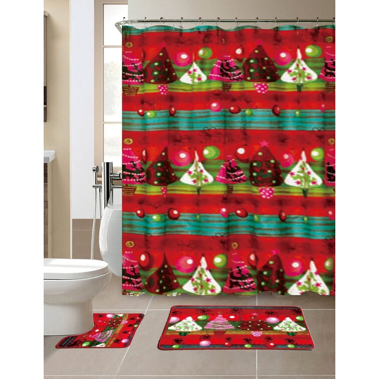 Holiday shower deals curtains